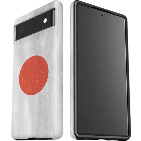 Japanese Flag Distressed Google Pixel 6 Case